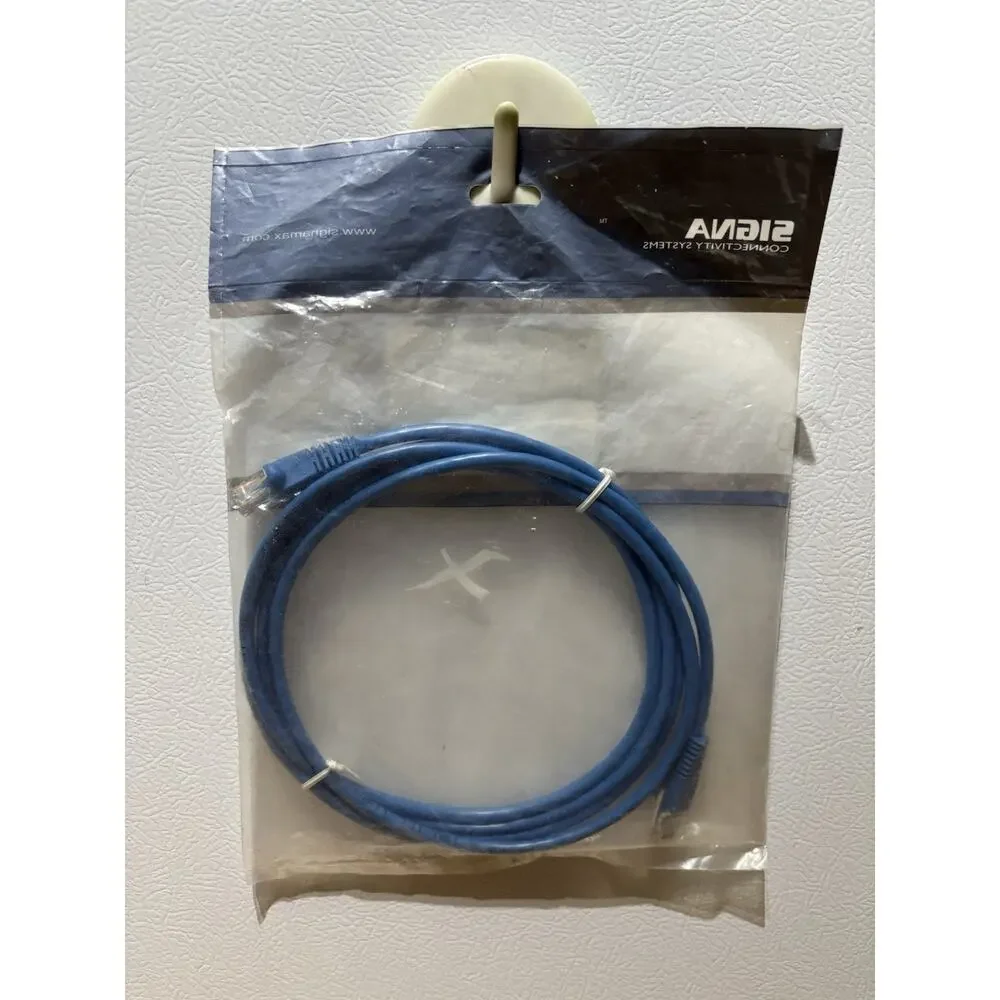 CAT 5e SIGNAMAX PATCH CORD MOLDED/SNAGLESS 7' BLUE BRAND NEW UNOPENED